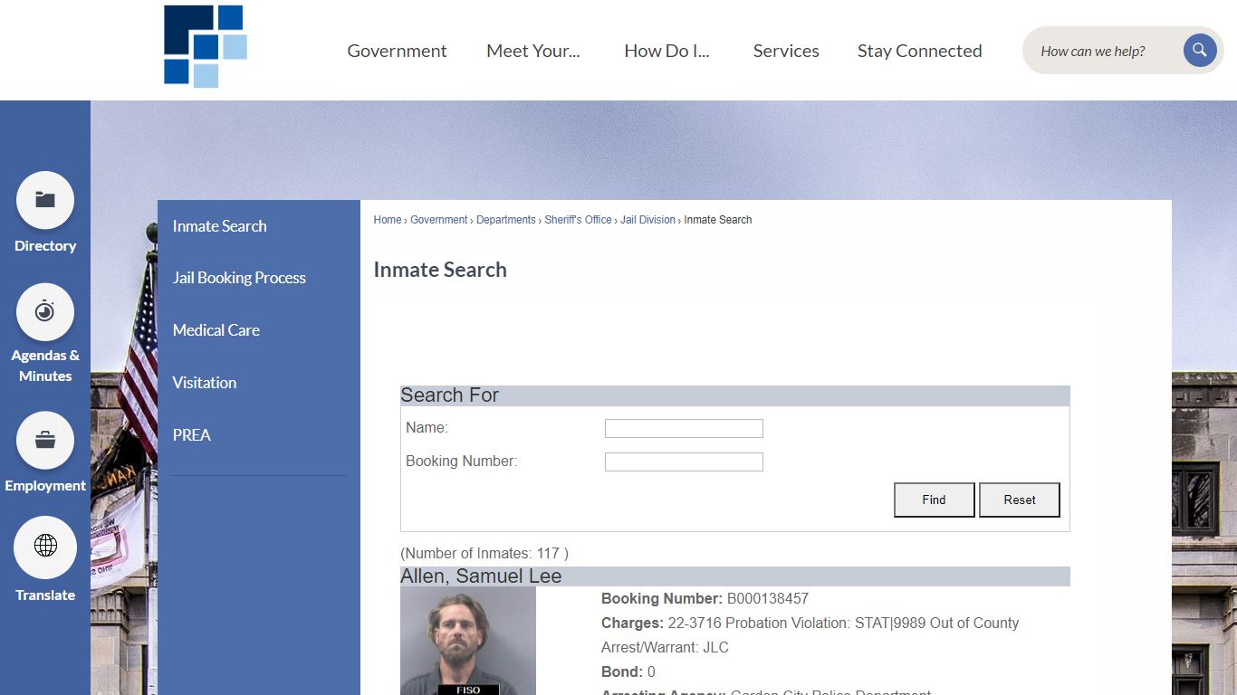 Inmate Search | Finney County, KS - Official Website